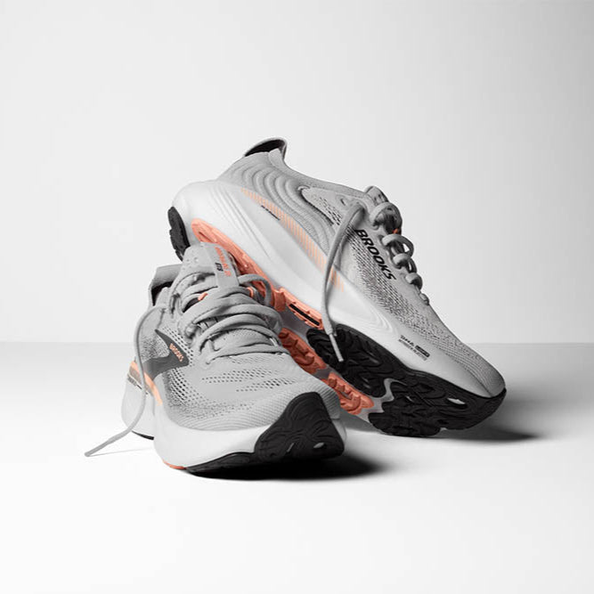 ブルックス BROOKS Adrenaline GTS 25 アドレナリン GTS 25 レディース ブラック グレー ベージュ スポーツ ランニングシューズ ジョギング BRW4432 BLK/W DGRY GRY Adrenaline GTS 25 (アドレナリンGTS25 ダークグレー)