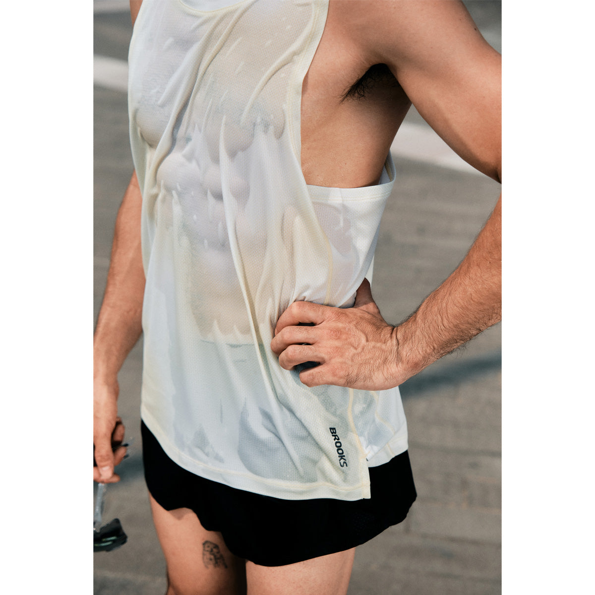 Dash Singlet Printed ( イエロー)